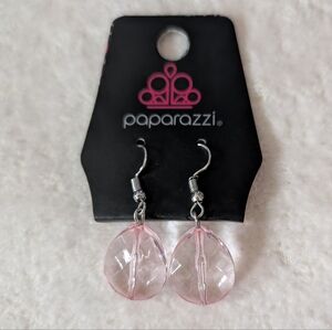 Paparazzi Baby Pink Gem Dangle Earrings New